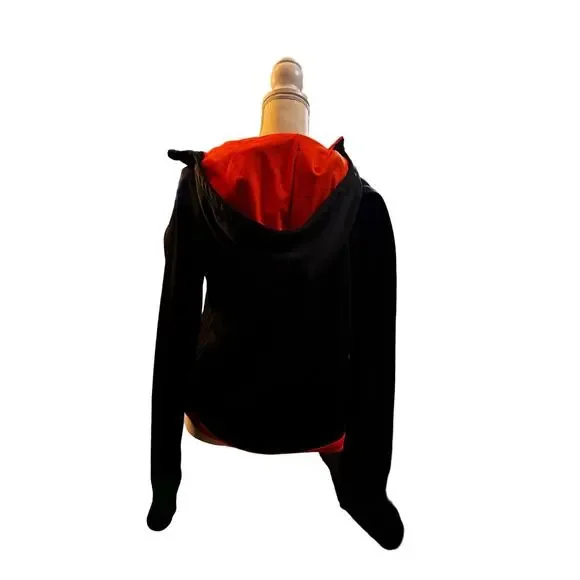 Oregon State University Black And Orange Zip UP Hooded Jacket Size Large - Picture 2 of 2